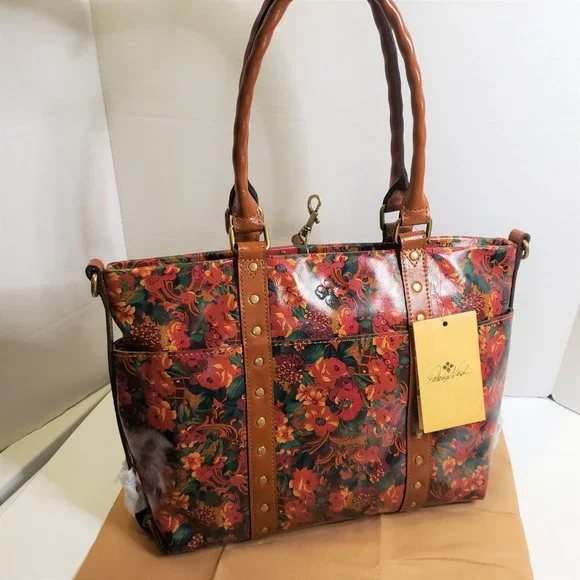 NWT Patricia Nash Leather Rustic Nature Collection Handbag Tote - Picture 1 of 14